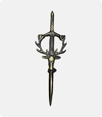 Antique Dragon Sword kilt pin