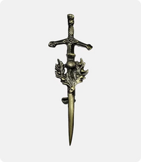 Antique Thistle Sword Kilt Pin