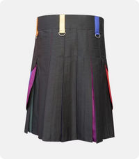 Custom Made Modern Box Pleated Hybrid Kilt Back