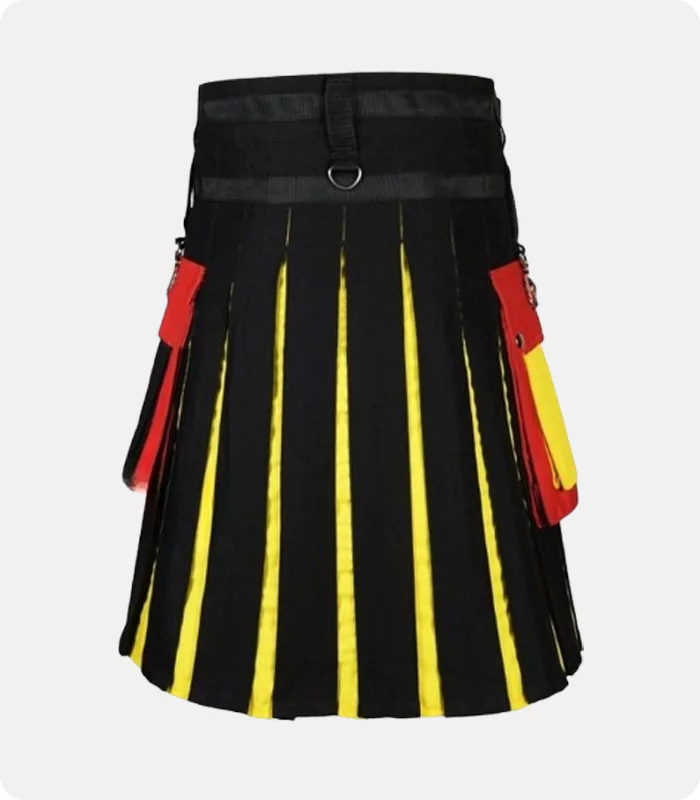 Custom Made Scottish German Flag Kilt Back