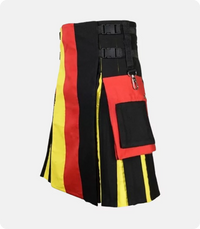 Custom Made Scottish German Flag Kilt Left Side