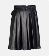 Custom Made Simple Designe Black Leather Kilt Back