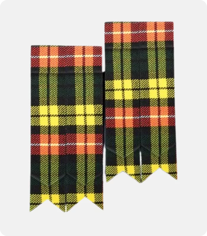 Hand Made Buchanan Tartan Kilt Flashes