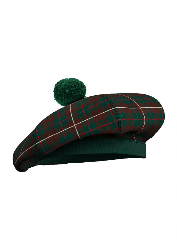 Hand Made Mackinnon Hunting Tartan Tam O' Shanter Hat