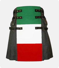 Hand Made Scottish Italian Flag Kilt