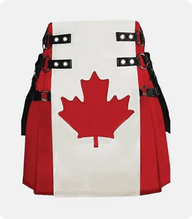 Handmade Scottish Canadian Flag Kilt