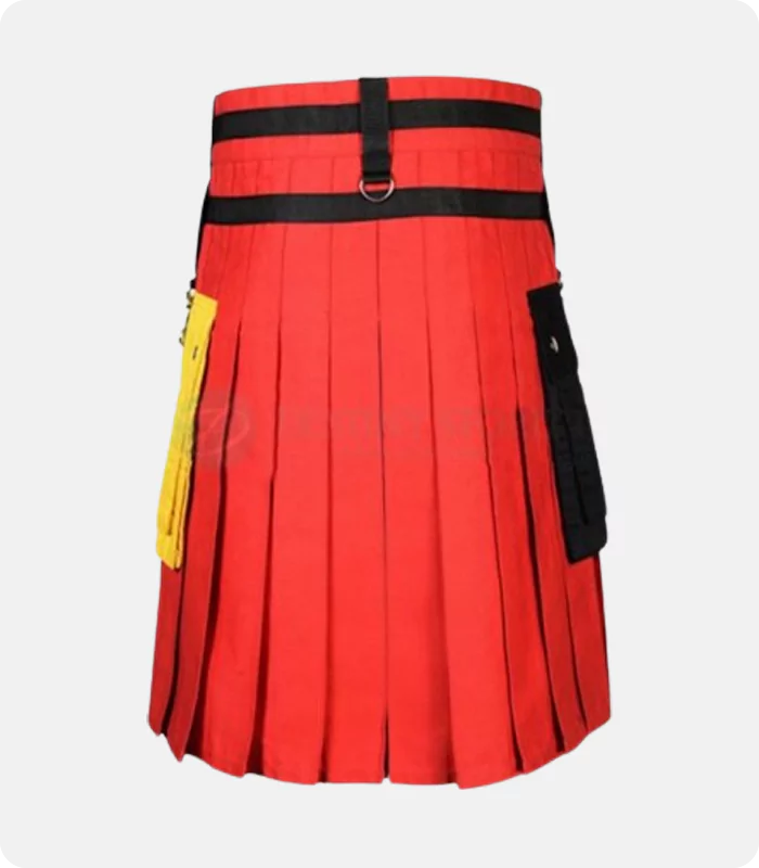 Handmade Scottish German Flag Kilt Back