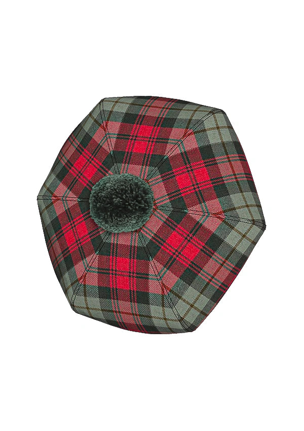 Maclachlan Weathered Tartan Tam O' Shanter Hats Top