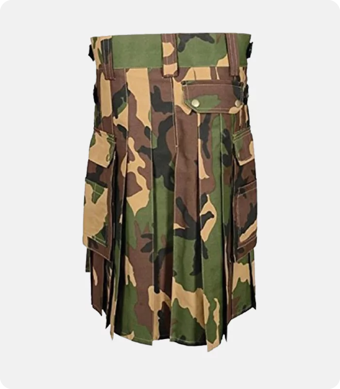 Military Camouflage Tactical Kilt Back