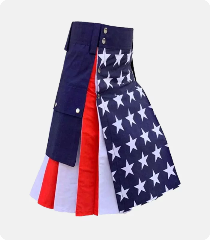 Traditional Scottish American Flag Kilt